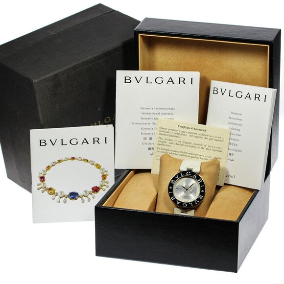 BVLGARI B-zero1 BZ35S Double Heart Diamond Quartz Ladies Watch_696678 - Picture 1 of 7